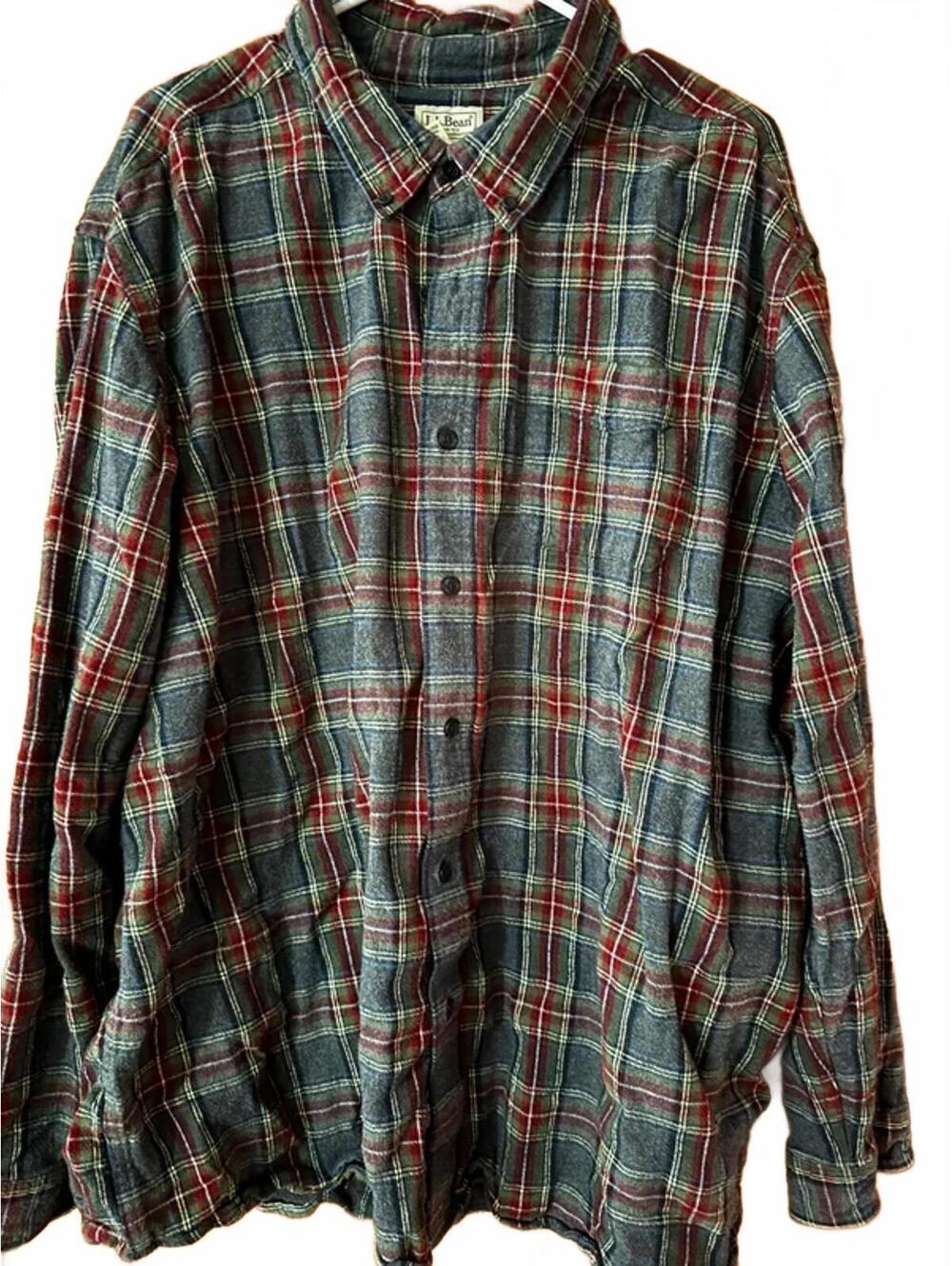 L.L. Bean plaid long sleeve size XXXL